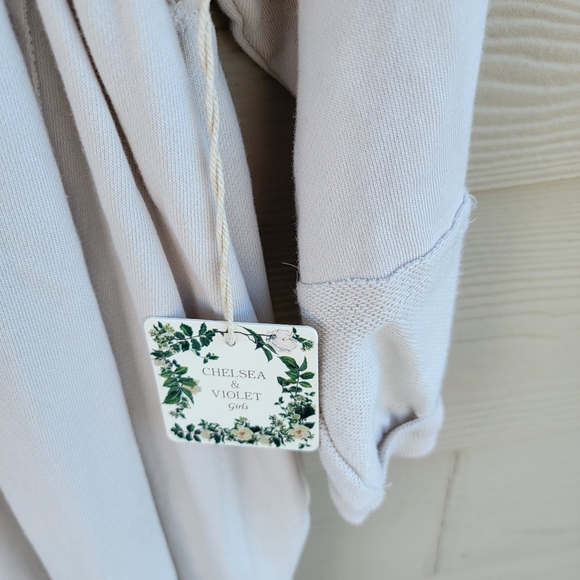 Chelsea and Violet Girls oversized Sweatshirt Dress Blush Size 10/12 and size 16 - Picture 4 of 8